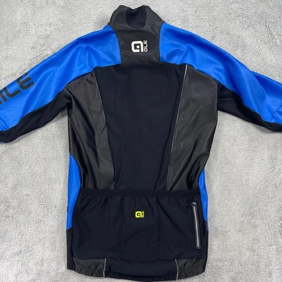 Alé Clima Protection Cycling Nordik Jacket Mens Medium Blue Windproof Racing